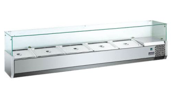 Витрина настольная Hurakan HKN-VRX1500 380