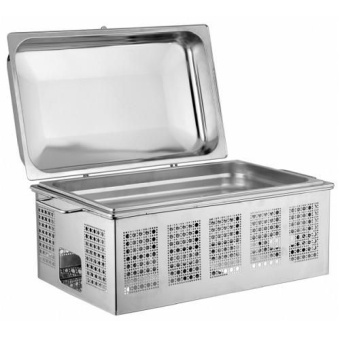 Чафин диш GN1/1 с фиксатором для крышки Pintinox 30595555 в ШефСтор (chefstore.ru)