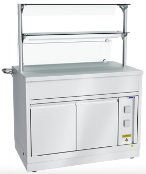 Прилавок для горячих напитков Abat ПГН-70Х-04 нерж (210000002771) с торцевым комплектом 2