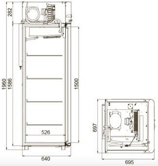 Шкаф холодильный Polair CV105-Gm (3)