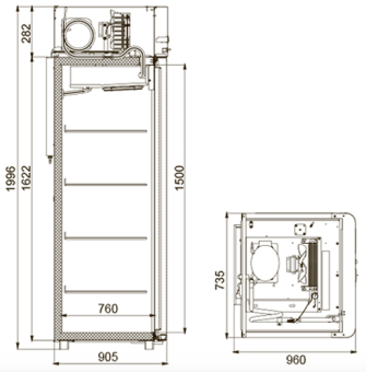 Шкаф морозильный Polair CB107-Gm (3)
