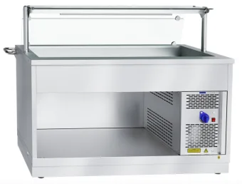 Прилавок холодильный Abat ПВВ(Н)-70Х-01-НШ нерж (210000001922) в ШефСтор (chefstore.ru) 2