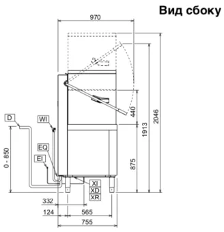 Машина посудомоечная Electrolux 504256 (EHT8ILG) (6)