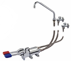 Смеситель педальный горизонтальный Monolith ERMES003KIT в компании ШефСтор