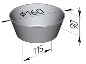 Форма для хлеба 160x115x90мм Spika 17Б в компании ШефСтор