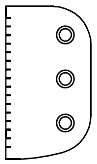 Лезвие для соломки 2х2 мм Hallde 87152 (6) Лезвие для соломки 2х2 мм Hallde 87152 (6)