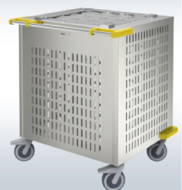 Картинка Мобильный диспенсер корзин 500х500 с посудой, перф. стенки MenuMobil 0180007 в ШефСтор Мобильный диспенсер корзин 500х500 с посудой, перф. стенки MenuMobil 0180007 в компании ШефСтор