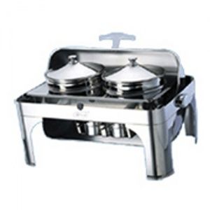 Чафин диш для первых блюд с крышкой Roll Top (2х4л) Starfood ZC202 в компании ШефСтор