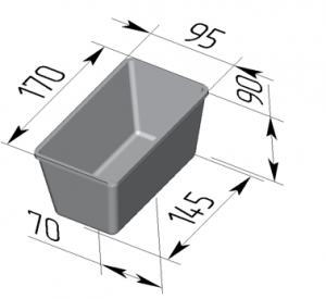Форма для хлеба 170x95x90мм Spika №11A в компании ШефСтор