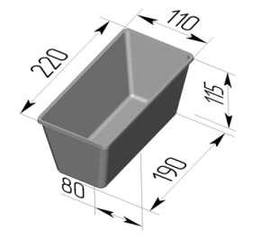 Форма для хлеба 220x110x115мм Spika №7 Spika в компании ШефСтор