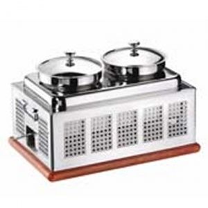 Чафин диш для первых блюд (2х5л) Pintinox 51001L56n в компании ШефСтор
