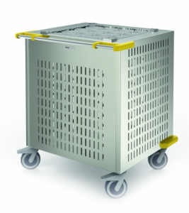 Мобильный диспенсер корзин с посудой закрытый MenuMobil KO/50-50K-MM 0180006 в компании ШефСтор