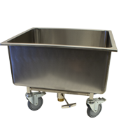 Картинка Тележка с ванной 85 литров Hallde 10842 в ШефСтор Тележка с ванной 85 литров Hallde 10842 в компании ШефСтор