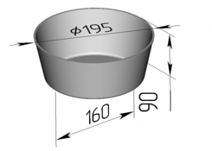 Форма для хлеба 195x160x90мм Spika 2 ДМз в компании ШефСтор