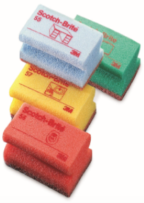 Губка поролоновая SB 56. Красный поролон, коричневый абразив (100 шт.) 3M 7000037576 в компании ШефСтор