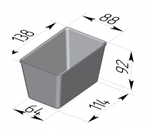 Форма для хлеба 138x88x92мм Spika в компании ШефСтор