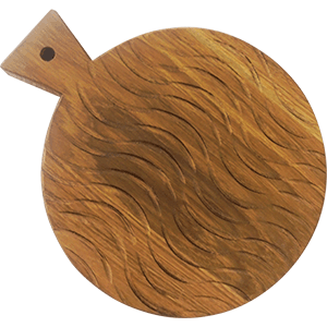 Доска для подачи круглая с ручкой дуб PPwood PP400-6 в компании ШефСтор