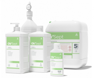 Антисептик кожный для рук спиртовой с дозатором 1л Десан Оk'Sept DWS000026 в компании ШефСтор