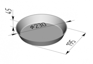 Форма для хлеба 230x195x45мм Spika 17Г в компании ШефСтор