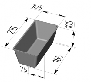 Форма для хлеба 215x105x105мм Spika №10 в компании ШефСтор