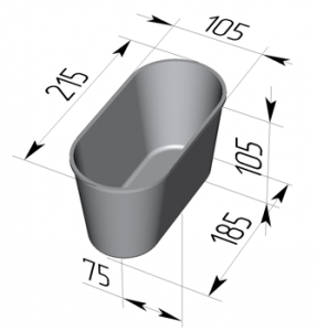 Форма для хлеба 215 х 105 х 105мм Spika 10 овал в компании ШефСтор