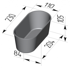 Форма для хлеба 230 х 110 х 105мм Spika 7 ст овал в компании ШефСтор