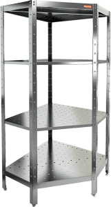 Стеллаж угловой Hicold НСКУВ-5/4 П перфорированный в компании ШефСтор