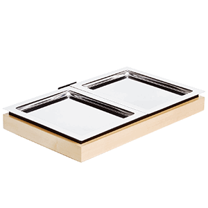 Картинка Поднос двойной на подставке с охлаждающим элементом APS 13942 в ШефСтор Поднос двойной на подставке с охлаждающим элементом APS 13942 в компании ШефСтор