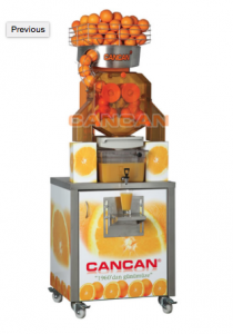 Соковыжималка для цитрусовых Cancan 38 FRESH на тележке в компании ШефСтор