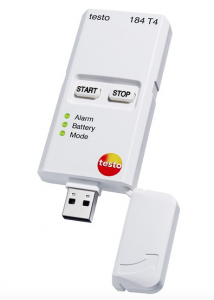 Мини-логгер данных температуры 184 T4 Testo 0572 1844 в компании ШефСтор