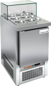 Стол для салатов Hicold SLE3-1GN низкое стекло холодильный в компании ШефСтор