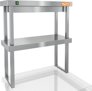 Полка тепловая комбинированная 2-ярусная Hicold TP2K-8/3 в компании ШефСтор