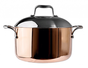 Кастрюля с крышкой 3-х слойный 6л ProHotel BAR29 copper в компании ШефСтор