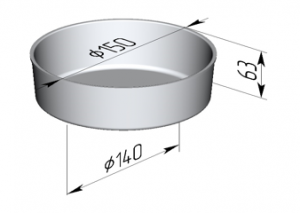 Форма для хлеба 150*140*63мм Spika в компании ШефСтор
