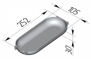 Хлебная форма для батонов 5и-секционная с ручками 252x105см Spika в компании ШефСтор