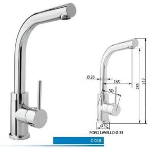 Смеситель с краном Monolith C0201020208 в компании ШефСтор