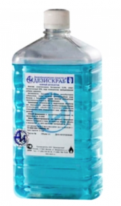 Антисептик кожный для рук несмываемый спиртовой 1л Дезиндустрия Дезискраб в компании ШефСтор