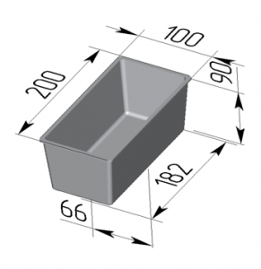 Форма для хлеба 200 х 100 х 90мм Spika в компании ШефСтор