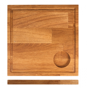 Доска для стейка 30х30см дуб с пропиткой ALM чу111 в компании ШефСтор