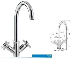 Смеситель с краном Monolith C0101020103 в компании ШефСтор