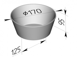 Форма для хлеба 170x125x95мм Spika 17А в компании ШефСтор