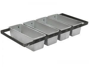 Хлебная форма 4-секционная тостовая с ручкой 285х110х95 мм в компании ШефСтор