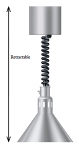 Лампа-мармит подвесная серый Hatco DL-775-RL Glossy Gray в компании ШефСтор