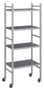 Стеллаж передвижной Polair LOAD.ME.MOBILE INOX МI18.4.40.13 в компании ШефСтор