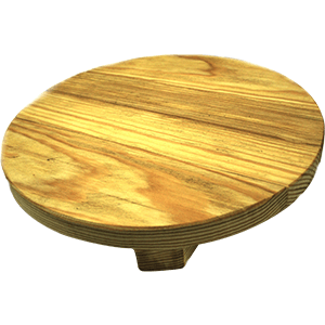 Доска для подачи круглая на ножках сосна PPwood PP200-3 в компании ШефСтор