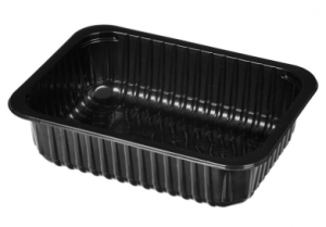 Контейнер под запайку PP 187X137X50 черный, 480 шт Z.У.М. в компании ШефСтор