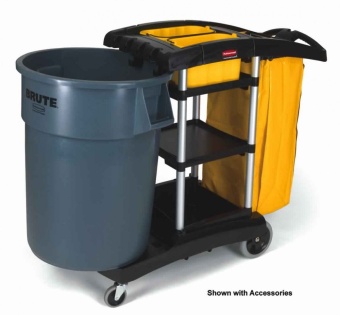 Тележка для уборки большой вместительности Rubbermaid FG9T7200BLA в ШефСтор (chefstore.ru) 4