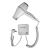 Фен Meyvel MF7-1800 White 3