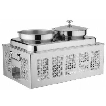 Чафин диш для первых блюд (2х5л) Pintinox 30595563 в ШефСтор (chefstore.ru)