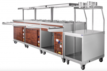 Передвижная линия самообслуживания Abat с отделкой 2